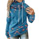 thumbnail image 1 of Moda mujer estampado manga larga cómodo transpirable con capucha Tops cordón Pompotops  gfhjh23385, 1 of 5