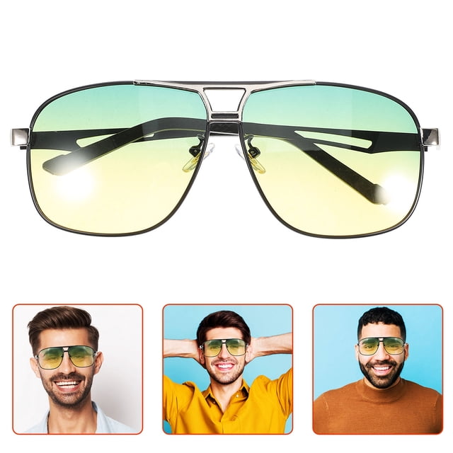 unbranded 1Set Polarized Sunglasses For Night Driving And Outdoor Activities Pc Zinc Alloy Uv Protection