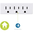 thumbnail image 3 of 3-Outlet Grounded Wall Tap Extender 2 PacK 3-Prong Power Splitter Adapter UL Listed Multiple Plug Outlet for Home Office School Dorm White (SPS1630W/37), 3 of 6
