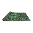 thumbnail image 2 of Ahgly Company Indoor Round Persian Turquoise Blue Traditional Area Rugs, 7' Round, 2 of 4