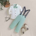 thumbnail image 3 of Boys Spring Fall Long Sleeves Shirt Back Pants Two PC Gentleman Dress Suit, 3 of 8