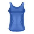thumbnail image 6 of ylioge S-5X Plus Size Tank Tops for Women Sleeveless Crewneck Pu-Leather Vests Womens Trendy Solid Color Stretchy Slim Pullover Party Camisoles Top, 6 of 8
