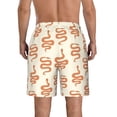 thumbnail image 3 of Kdxio Hand Drawn Snake Pattern Mens Casual Shorts - Drawstring Summer Beach Sports Shorts for Men, 3 of 9