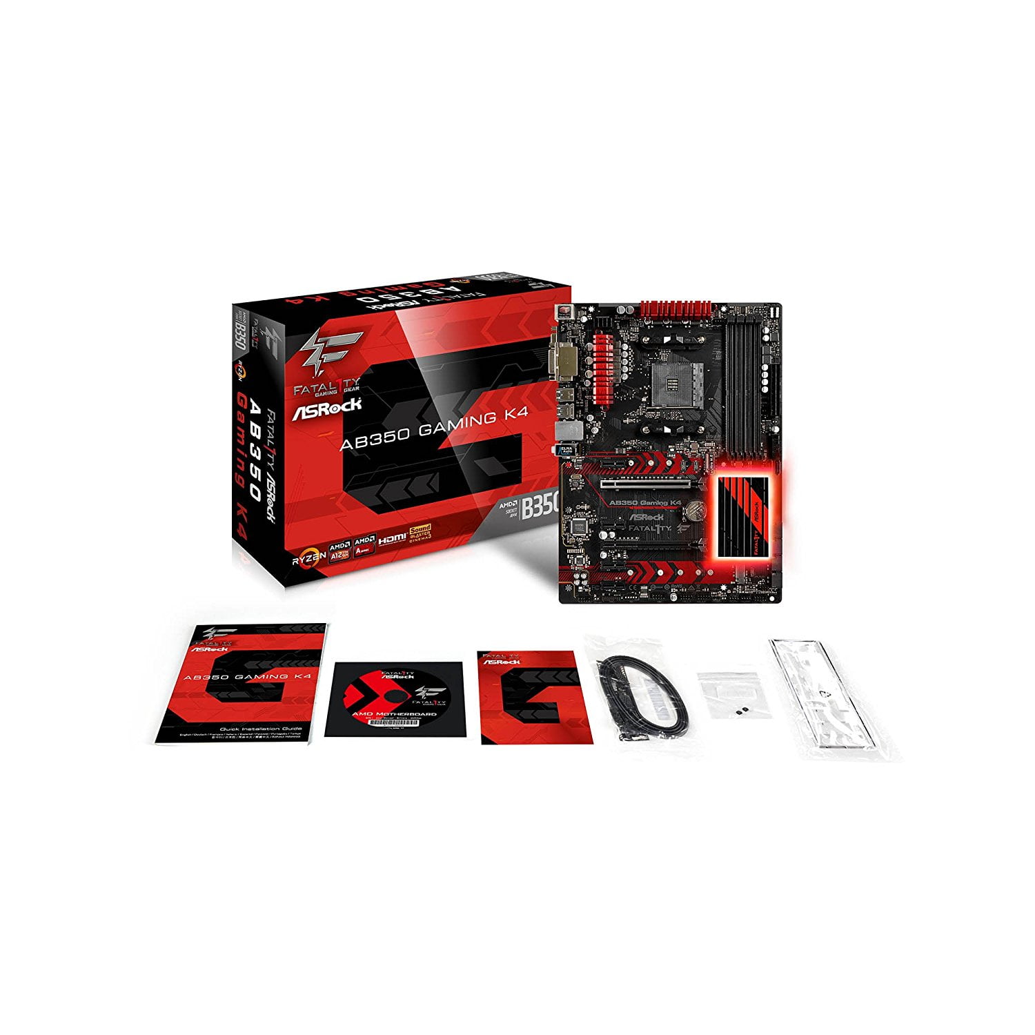 Asrock Fatal1ty Ab350 Gaming K4 Socket Am4 Amd 50 Ddr4 Sata3 Usb3 0 M 2 A Gbe Atx Motherboard Walmart Com Walmart Com Asrock Fatal1ty Ab350 Gaming K4 Socket Am4 Amd 50 Ddr4 Sata3 Usb3 0 M 2 A Gbe Atx Motherboard Walmart Com Walmart Com