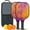 Black-1, variant on Pickleball Paddles Set Of 2, Fiberglass Surface, Fluid Smoke Aurora Art Style, 4 Balls & Bag