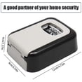 thumbnail image 2 of Caja de seguridad para llaves con cerradura de combinación, almacenamiento seguro con código numérico de 4 dígitos, 2 of 5