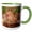 Green/White, variant on 3drose, Shay Kangaroo, 11oz Two-tone Yellow Mug