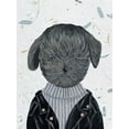 thumbnail image 2 of Wang, Melissa 25x32 Gold Ornate Wood Framed with Double Matting Museum Art Print Titled - Hip Dog I, 2 of 4
