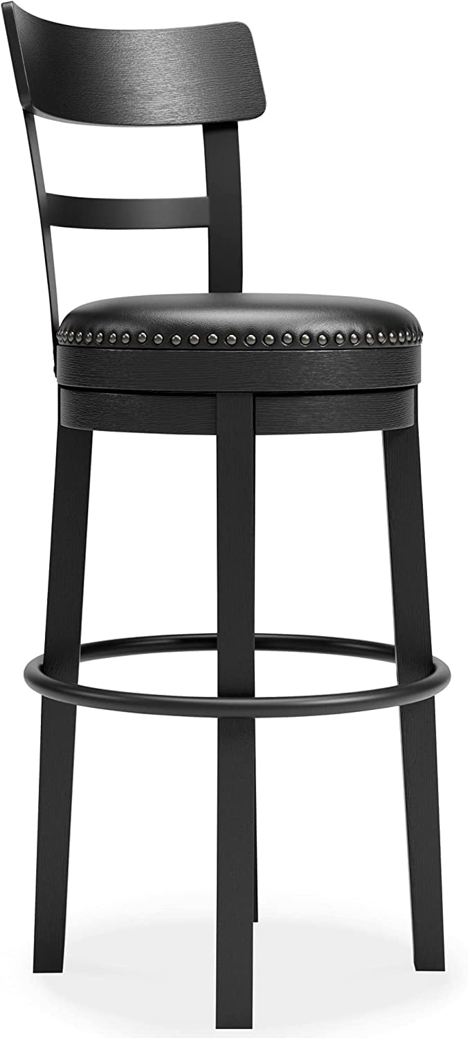 ZXNYH Valebeck 24" Modern Swivel Counter Height Barstool, Whitewash