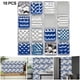 thumbnail image 3 of 10 piezas de papel tapiz autoadhesivo para pared con aspecto de mármol 3D para proteger contra salpicaduras de azulejos. 15x15cm, 3 of 9