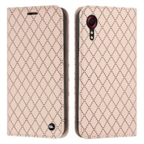 Premium PU Leather Wallet Case for Samsung Galaxy Xcover 5 with Card Slots Kickstand Magnetic Closure, Soft TPU Shockproof RFID Blocking Flip Folio Cover for Samsung Galaxy Xcover 5 5.3-Inch,Pink