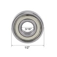 thumbnail image 4 of Uxcell Deep Groove Ball Bearings Inch Double Shield Chrome Steel 3/16"x1/2"x10/51", 4 of 4