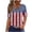 Red-4, variant on Cavosen Workout Tops for Women V Neck Stars Stripes Patriotic Tee Red White and Blue Button Down Graphic Shirt Summer Loose Tops