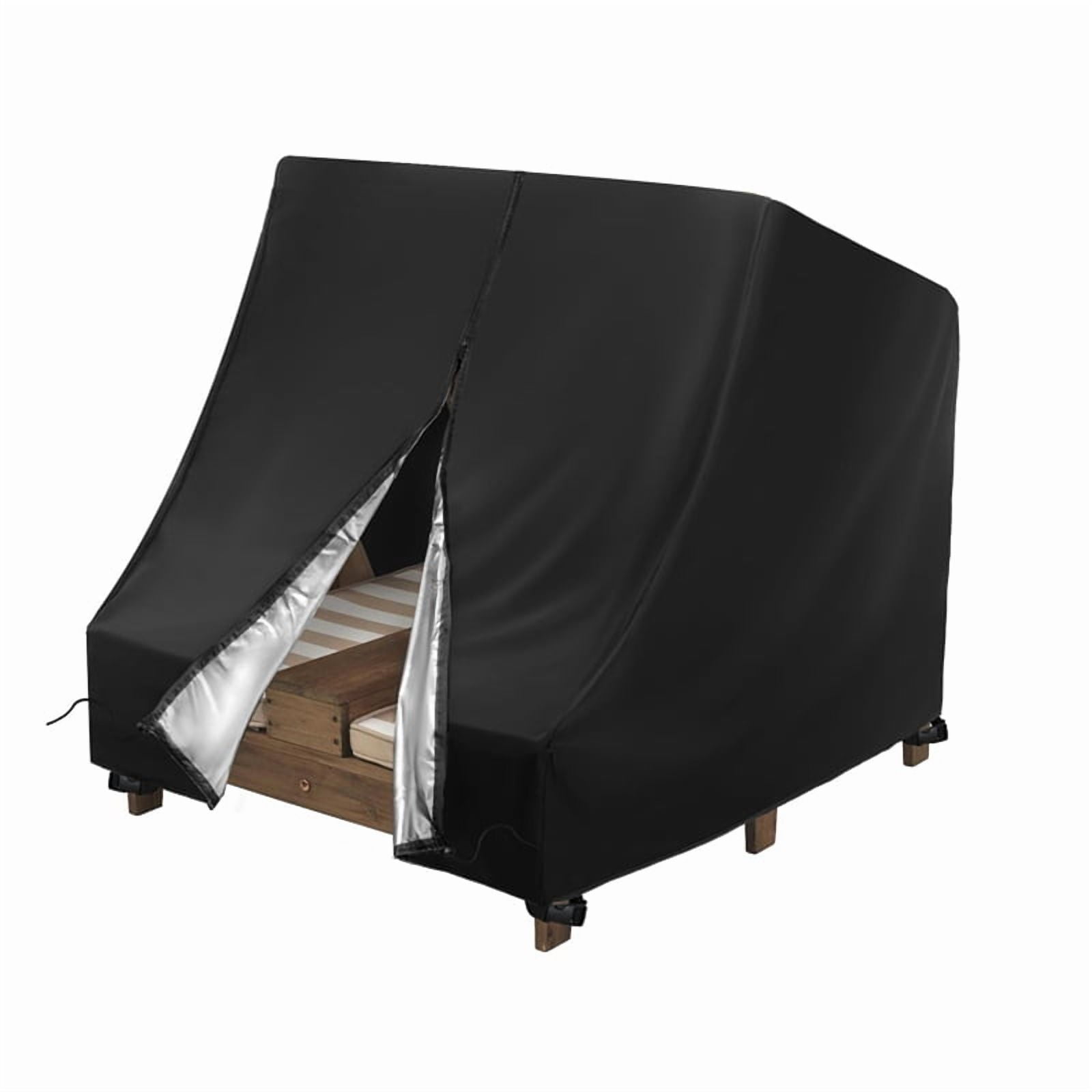 Outdoor Chaise Lounge Cover for Kid Double Chaise Lounge, Waterproof Kids Patio Furniture Set Cover
