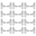 thumbnail image 1 of CIMAXIC 36Pcs White Plastic Frame Connectors for Canopy with Rightangle Design for Outdoor Tent Replacement, 1 of 8
