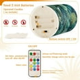 thumbnail image 5 of Yayeee Flameless Candles with Remote Flickering Battery Operated Multi Color Changing, Green Forest Pattern, 5 of 7