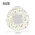 thumbnail image 6 of YFYANG Women's Double Waterproof Shower Cap, Beige Colorful Star Pattern Reusable Hair Cap for All Hair Styles and Head Sizes, 6 of 9