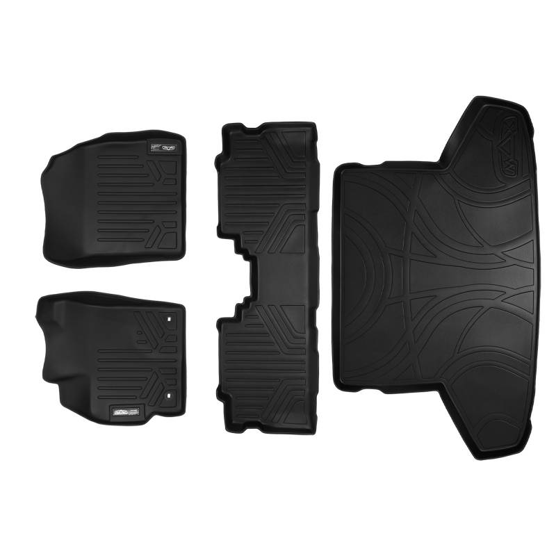 Maxliner 20122017 Toyota Prius V Floor Mats Maxtray Cargo Liner Complete Set Black A0123/B0124