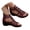 Wine, variant on Women's Hollow Roman Sandals - Back Zipper Wedge Heel Shoes, Comfortable And Non Slip Summer Sandals Black 39