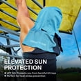 thumbnail image 3 of Cold Factor Instant Cooling Hoodie - Blue, One Size – Lightweight, UPF 50+ Sun Protection, Sweat-Wicking for Running, Hiking & Outdoor Sports, 3 of 8