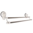 thumbnail image 2 of Suction Cup Wall Mounted Bathroom Double Towel Rail Holder Storage Racks Bars, 2 of 8