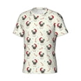 thumbnail image 3 of Rocae Christmas Pug Dog for Men's Moisture-Wicking Crew Tee - T-Shirt for Sports, Outdoor Activities, and Casual WearLarge, 3 of 9
