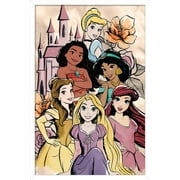 Disney Ultimate Princess Celebration - Castle Group Wall Poster, 22.375" x 34", Framed