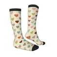 thumbnail image 3 of Easygdp Heart Polka Dot Fashionable Adult Sockings&Sports Sockings&Breathable Sockings, Non-Pilling,Contrasting Color Design, 3 of 9