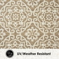 thumbnail image 6 of Nicole Miller New York Patio Country Danica Transitional Geometric Indoor/Outdoor Area Rug, Brown/Beige, 6'6"x9'2", 6 of 9