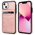 thumbnail image 2 of VENINGO Wallet Case for iPhone 13 & iPhone 14 with Card Holder Slots PU Leather Kickstand Magnetic Lock Lightweight Shockproof Full Body Protective Cover for iPhone 13 & iPhone 14, Rose Gold, 2 of 7
