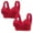 Red, variant on LIaqionyy Front Snap Everyday Bras for Women 2Pcs Wirefree Push Up Plus Size Bralettes Soft Breathable Comfort Bras