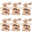 thumbnail image 2 of Travelwant 6Pcs Valentine's Day Napkin Rings Double Heart Napkin Holders Metal Napkin Rings for Valentine's Day Holiday Party Table Decorations, 2 of 7