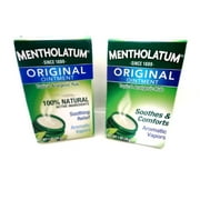 2 Mentholatum Ointment Topical Analgesic Rub 1 oz Each