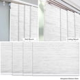 thumbnail image 5 of Chicology Adjustable Sliding Panel Track Blind, Vertical Blinds, Light Filtering - 46"-86" W X 96" Height, Meshed Glacier, 5 of 6