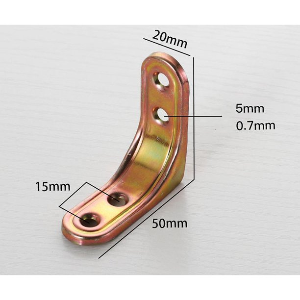 Soporte para estante de pared, 8 piezas, 5 cm, 5 cm, soporte para estante de metal, fuerte capacidad de carga, para fijar y reforzar mesas, sillas, muebles Rojo Verde Cocina, Decoración y Otros