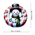 thumbnail image 1 of Acrylic 2D Christmas Snowman Letter Ornament | Personalized Holiday Tree Pendant with Custom Name | Durable Clear Acrylic with 3 Ribbon Styles | Festive Decoration for Kids Gifts Wreaths, 1 of 1