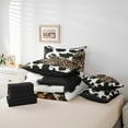 thumbnail image 6 of Feelyou Fashion Leopard Print Bedding Comforter Set 7 Pieces, Cow Cheetah Animal Full Bedding Set, Rustic Farmhouse Reversible Fitted Sheet Flat Sheet, Lightweight Room Decor, 6 of 8