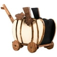 thumbnail image 6 of Northlight Wooden Pumpkin Cart Fall Harvest Decoration - 10.5", 6 of 9