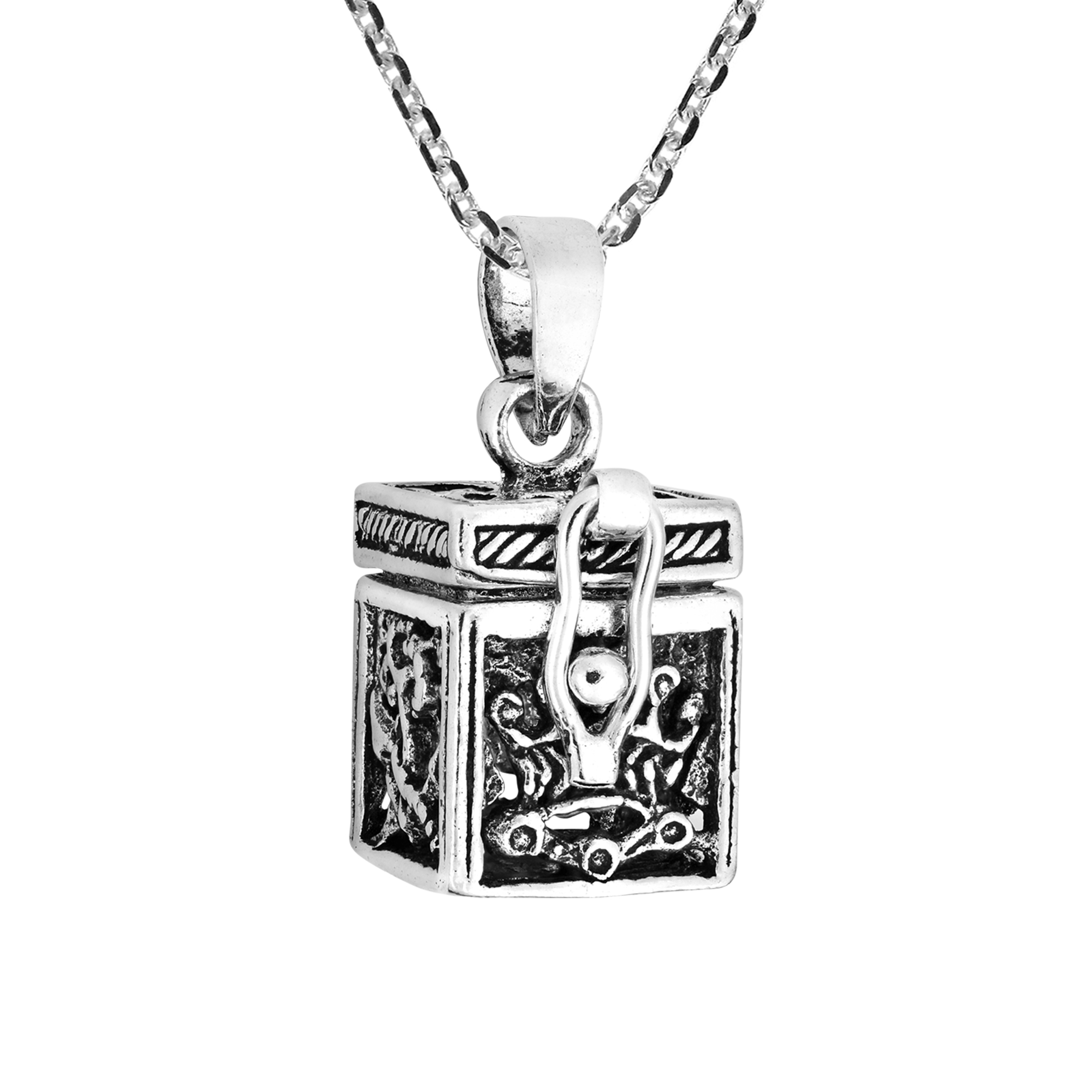 AeraVida Beautiful Royal Crown Accented Sterling Silver Prayer Box AeraVida Beautiful Royal Crown Accented Sterling Silver Prayer Box