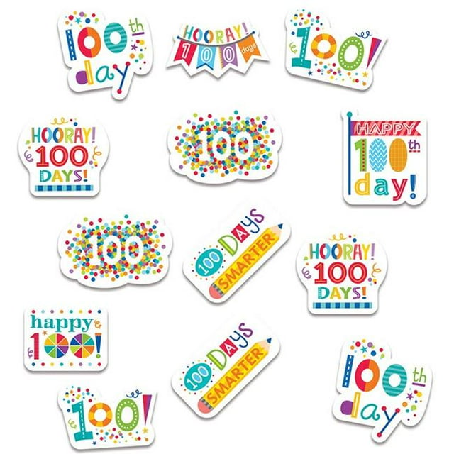 Creative Teaching Press CTP2111-6 Autocollants de Récompense du 100e Jour Heureux - Pack de 6