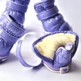 thumbnail image 5 of Naiyafly 4 Pcs/Sets Waterproof Winter Dog Shoes For Small Dogs Warm Fleece Puppy Pet Shoes, 5 of 6