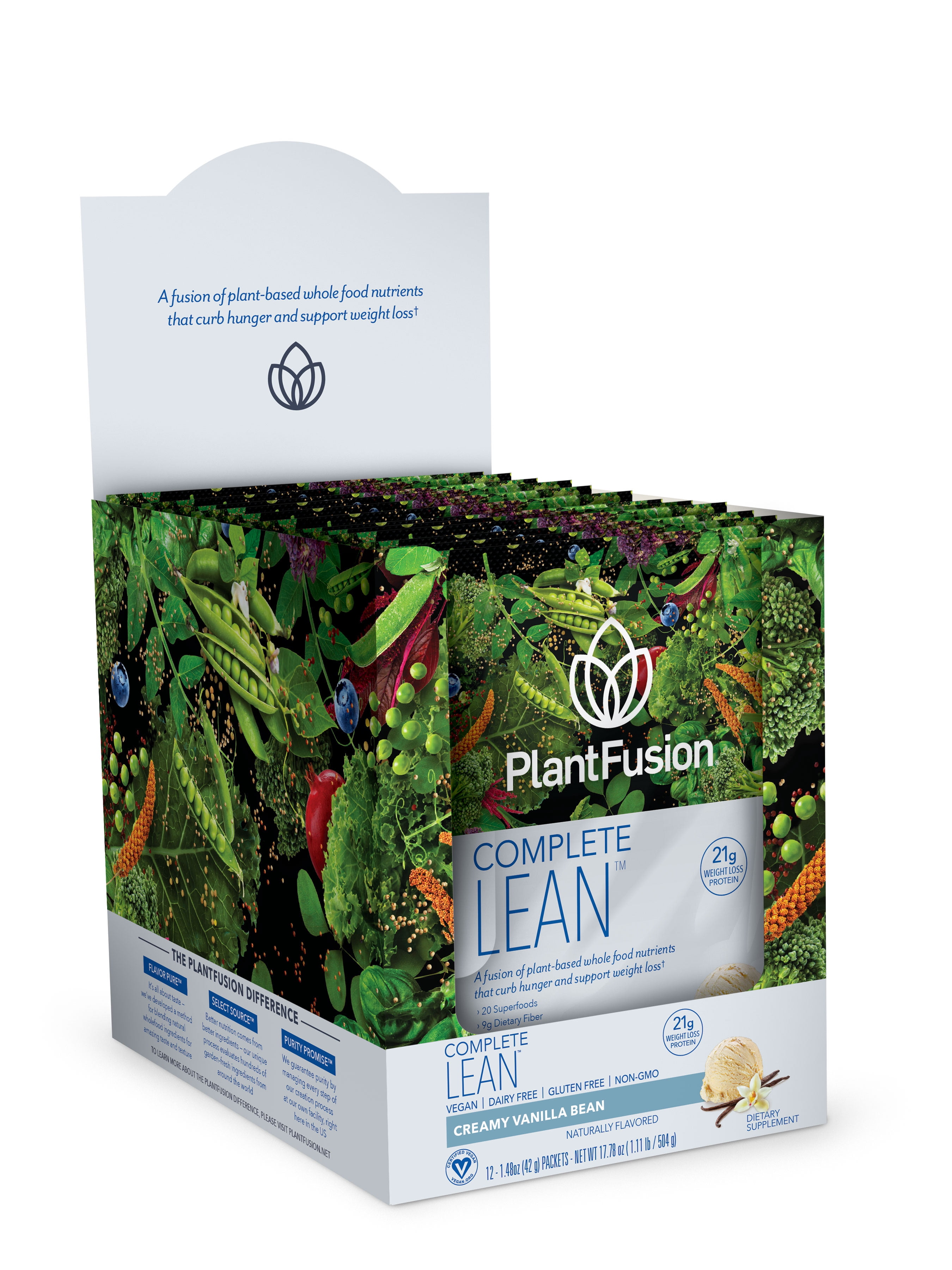 PlantFusion Lean Plant Based Weight Loss Protein Powder