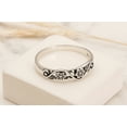 thumbnail image 5 of Aeravida Sweet Swirl Floral Vine .925 Sterling Silver | Cute Wedding Rings For Women | Casual Comfort Fit Silver Rings for Women | Gift for Women Ring-12, 5 of 7