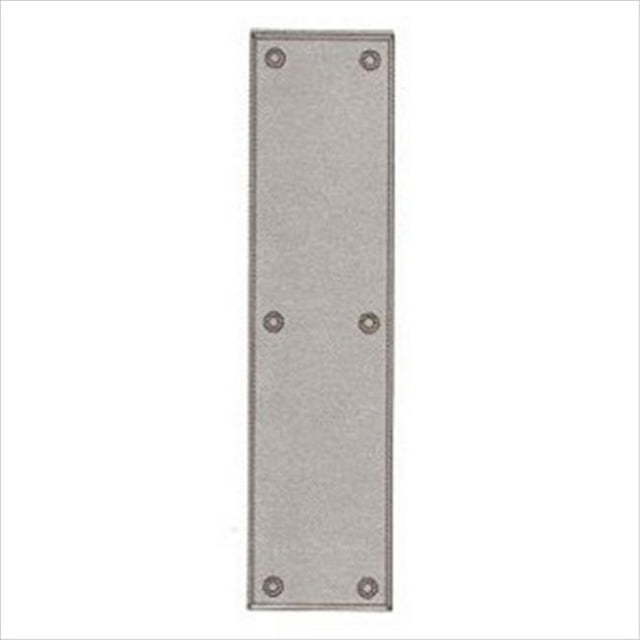 Baldwin 2121.150 Plaque de Poussée Biseautée Standard, Nickel Satiné