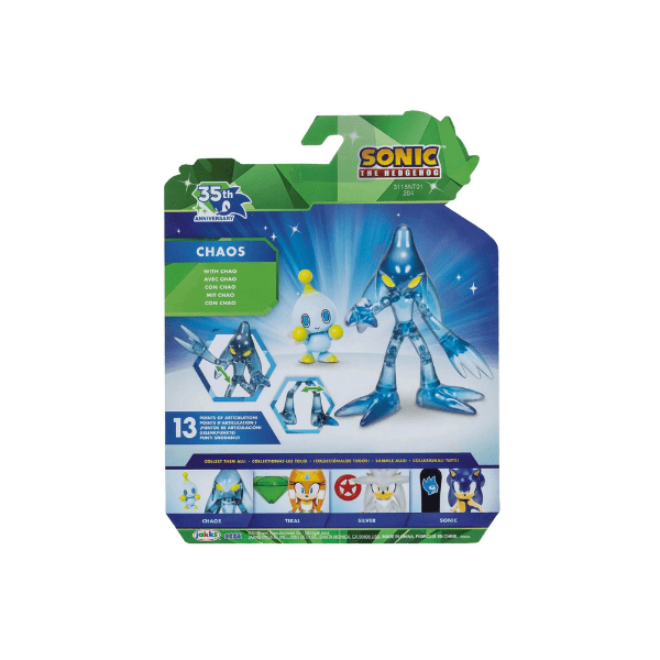 Sonic The Hedgehog 35th Anniversary Chaos Action Figure (with Chao