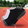 thumbnail image 4 of 6 pares de calcetines tobilleros deportivos para correr, calcetines tobilleros de corte bajo, calcetines con lengüeta para hombres y mujeres, 4 of 8