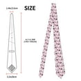 thumbnail image 3 of Naloa Eiffel Tower and Butterflies Print Solid Color Tie Formal Necktie for Men，Suitable for business, daily life, work, 3 of 5