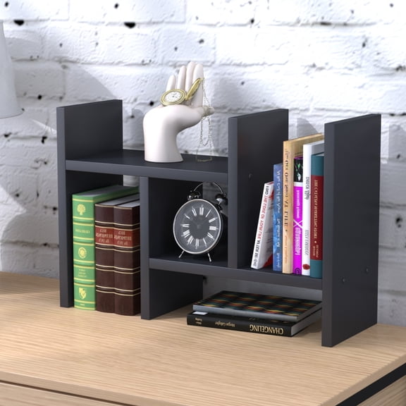 YOYTOO Desk Shelf Organizer, Desktop Organizers Storage Shelves Tabletop Bookshelf for Home Office