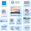 thumbnail image 3 of Dell 15.6" FHD Touchscreen Laptop | 13th Gen Intel Core i5-1334U | 16GB RAM | 512GB SSD | Wi-Fi 6 | Copilot AI | HDMI | Business & Study Ready | Office 365 for the Web | Win 11 Pro, 3 of 9