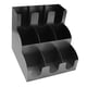 thumbnail image 4 of Organizador de tazas y tapas de acero inoxidable con 9 compartimentos, dispensador vertical de tazas de café y soporte para tapas para mostrador de estación de café., 4 of 14